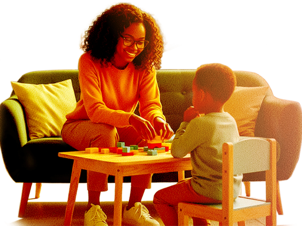 Young woman working in a behavioral health setting