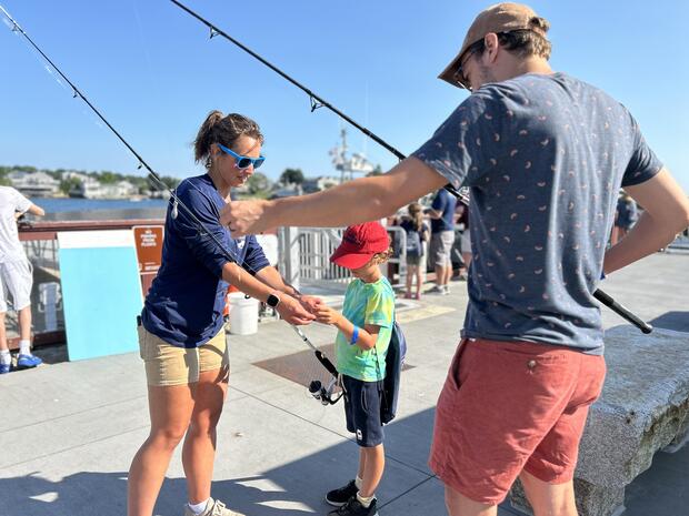 Fishing clinic.