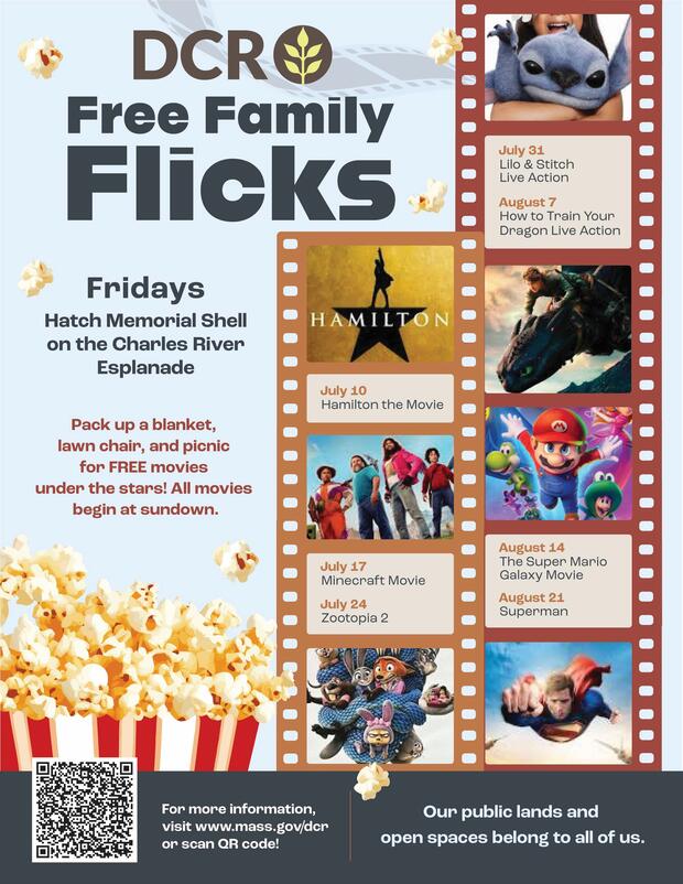 Poster for Esplanade Free Friday Flicks.