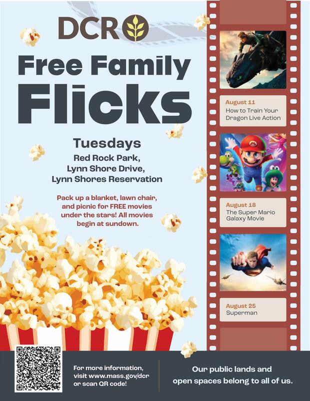 Poster for Red Rock Free Family Flicks.