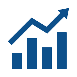 Bar Chart White Icon Small