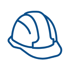 Hard Hat White Icon Small