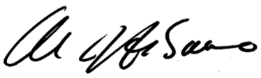 Michael J. Albano, signature