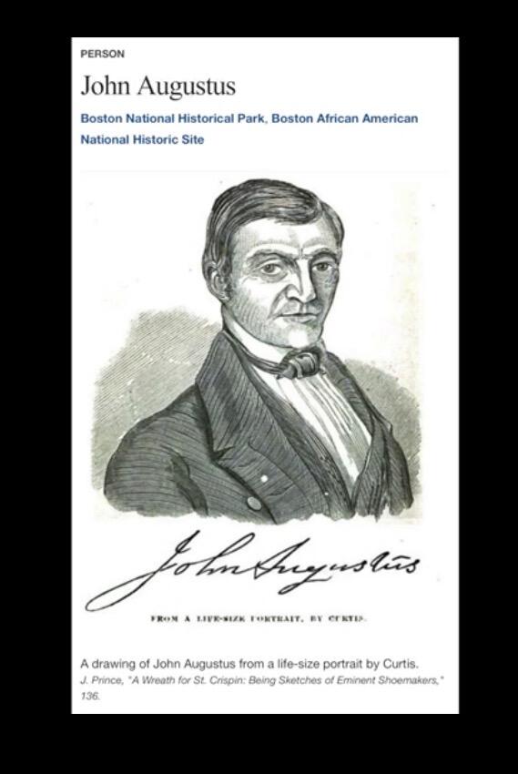 a portrait of John Augustus, Father of Probation