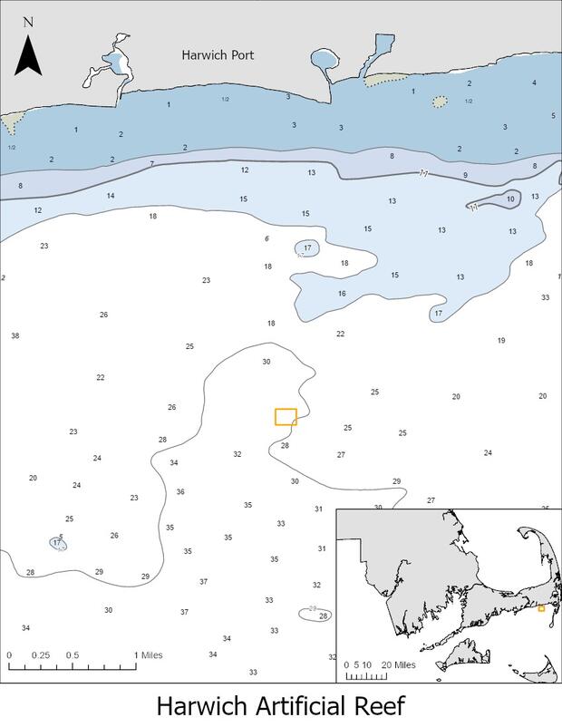 Harwich reef map.