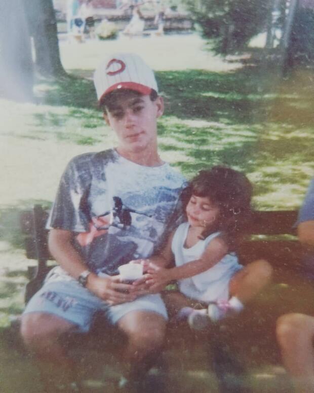 Nicolas Martone with his niece