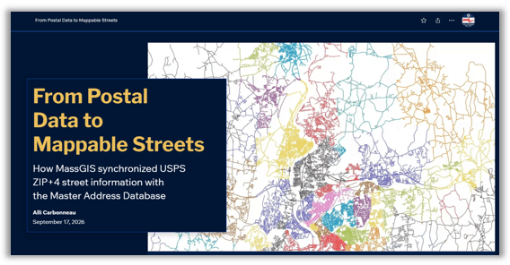 StoryMap on the USPS and Master Address Database