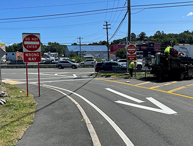 Ramp Signage & Pavement Markings