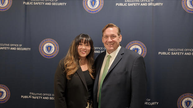 Public Safety and Security Secretary Gina Kwon and MOVA Executive Director Liam Lowney welcome more than 300 attendees to the 2026 Victim Services Conference