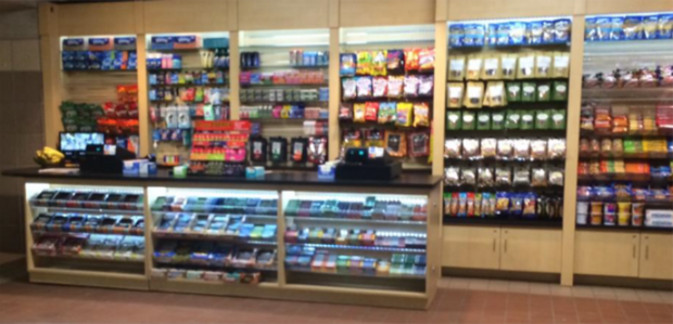 concession stand at an mbta station