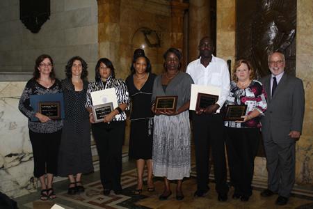 shot of winners of 2011 Paul Kahn Award
