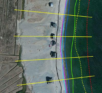 Shorelines with Transects