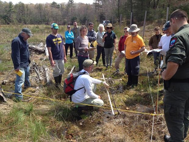 Training volunteers in 2015 at Eel River