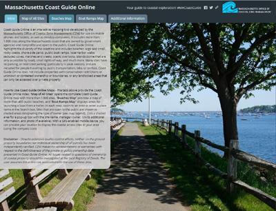 Coast Guide Online opening screen shot