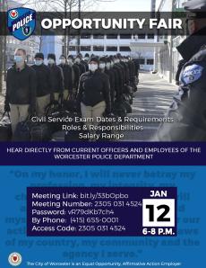 Worcester PD Info Session Flyer
