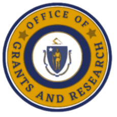 Logo of the Office of Grants and Research (circular image with blue, yellow, blue bands)