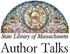 Author Talks Logo for the State Library of Massachusetts