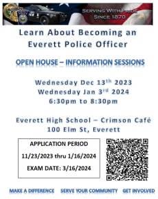 Learn more about becoming an Everett Police Officer Flyer