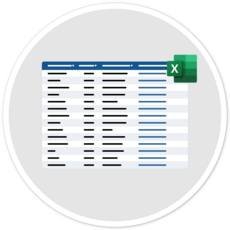 excel table illustration