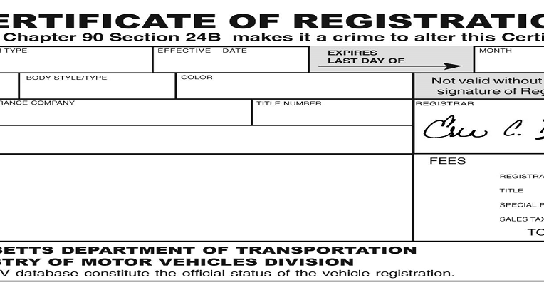 certificate of registration ma