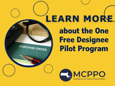 Image advertising the One Free Designee Pilot Program