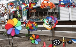 colorful wind decorations