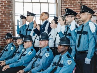 Correction Officer's at graduation